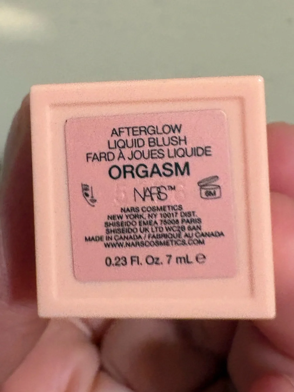 NARS Afterglow Liquid Blush - ORGASM Brand New Never Used.